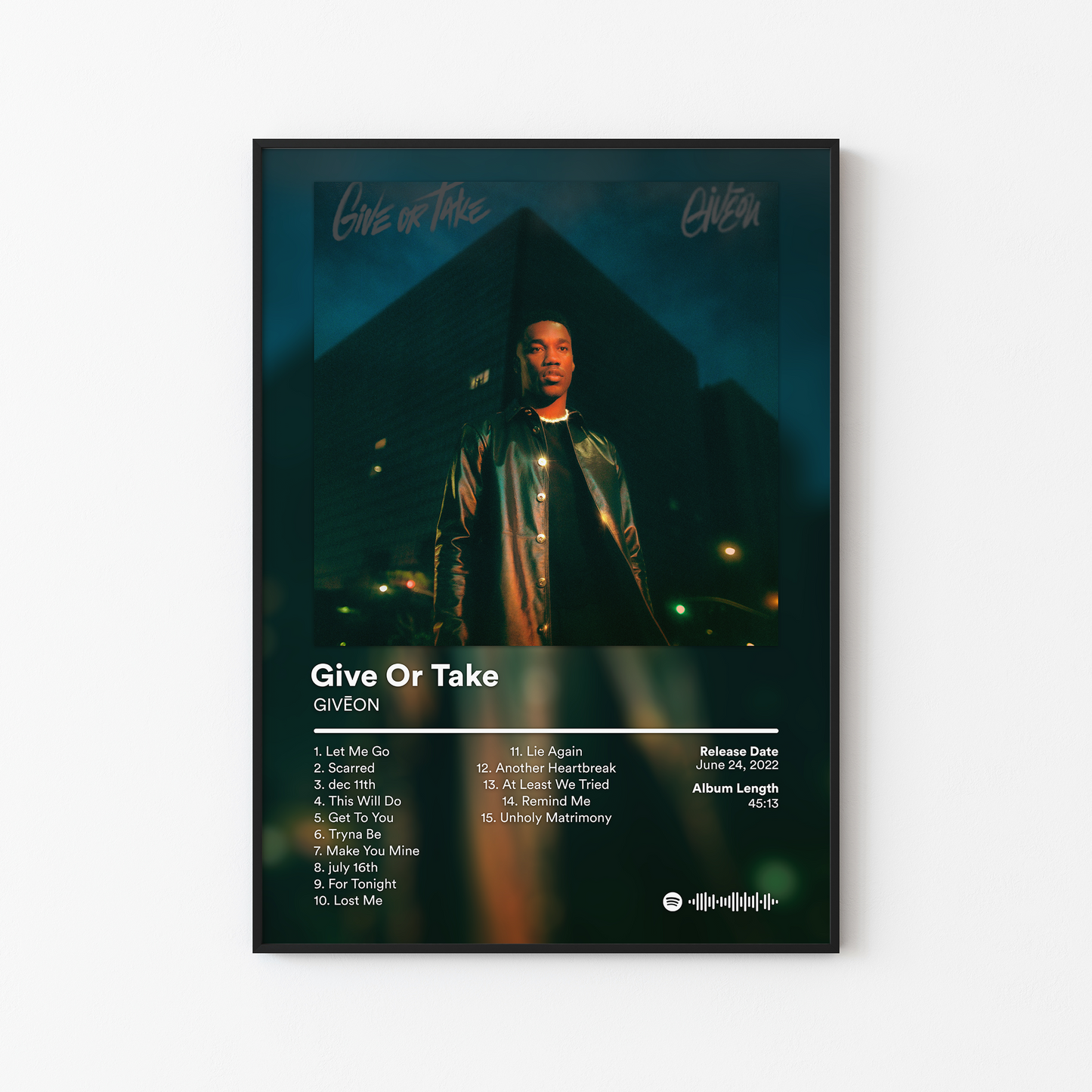 GIVEON Give Or Take Album Poster