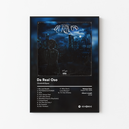 Glokk40Spaz Da Real Oso Album Poster