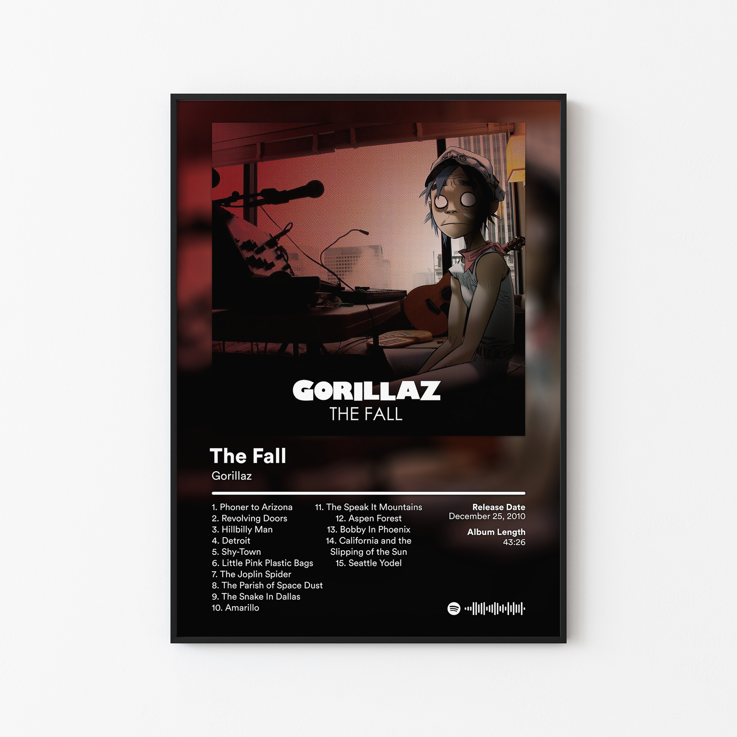 Gorillaz The Fall Album Poster