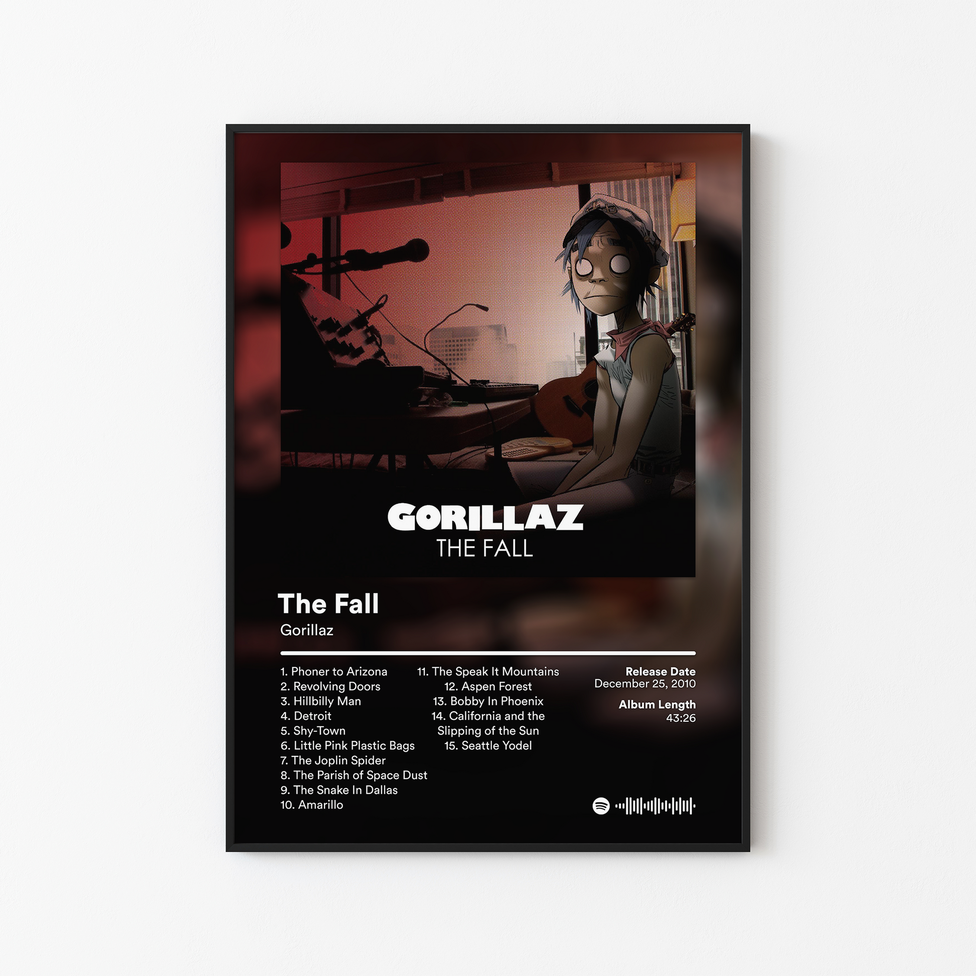 Gorillaz The Fall Album Poster