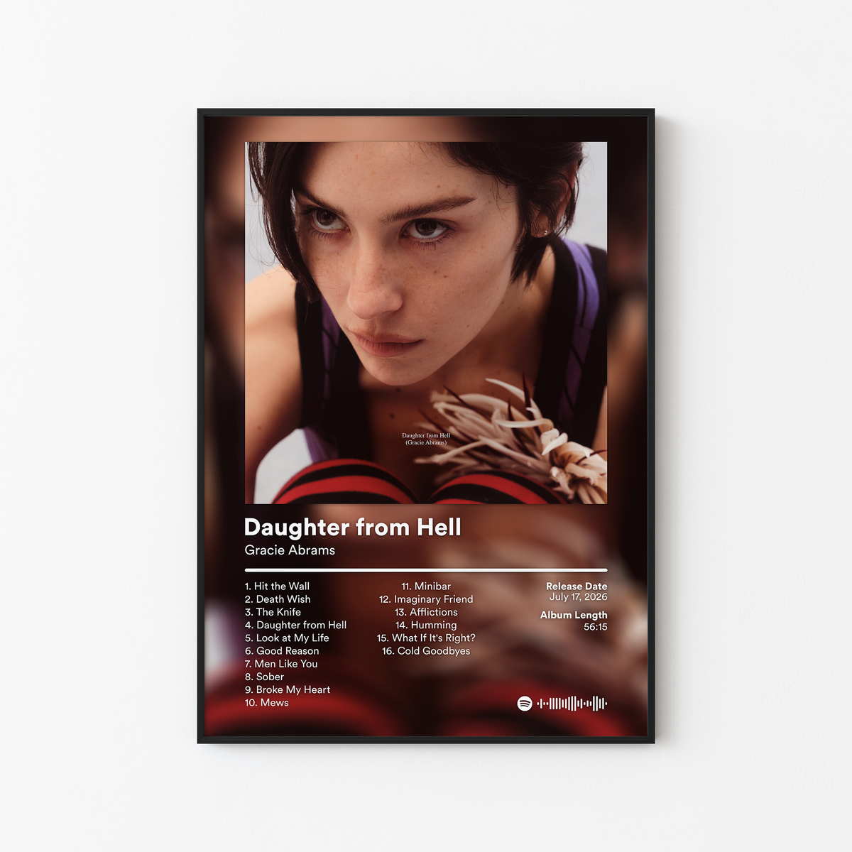 Gracie Abrams Daughter from Hell Album Poster