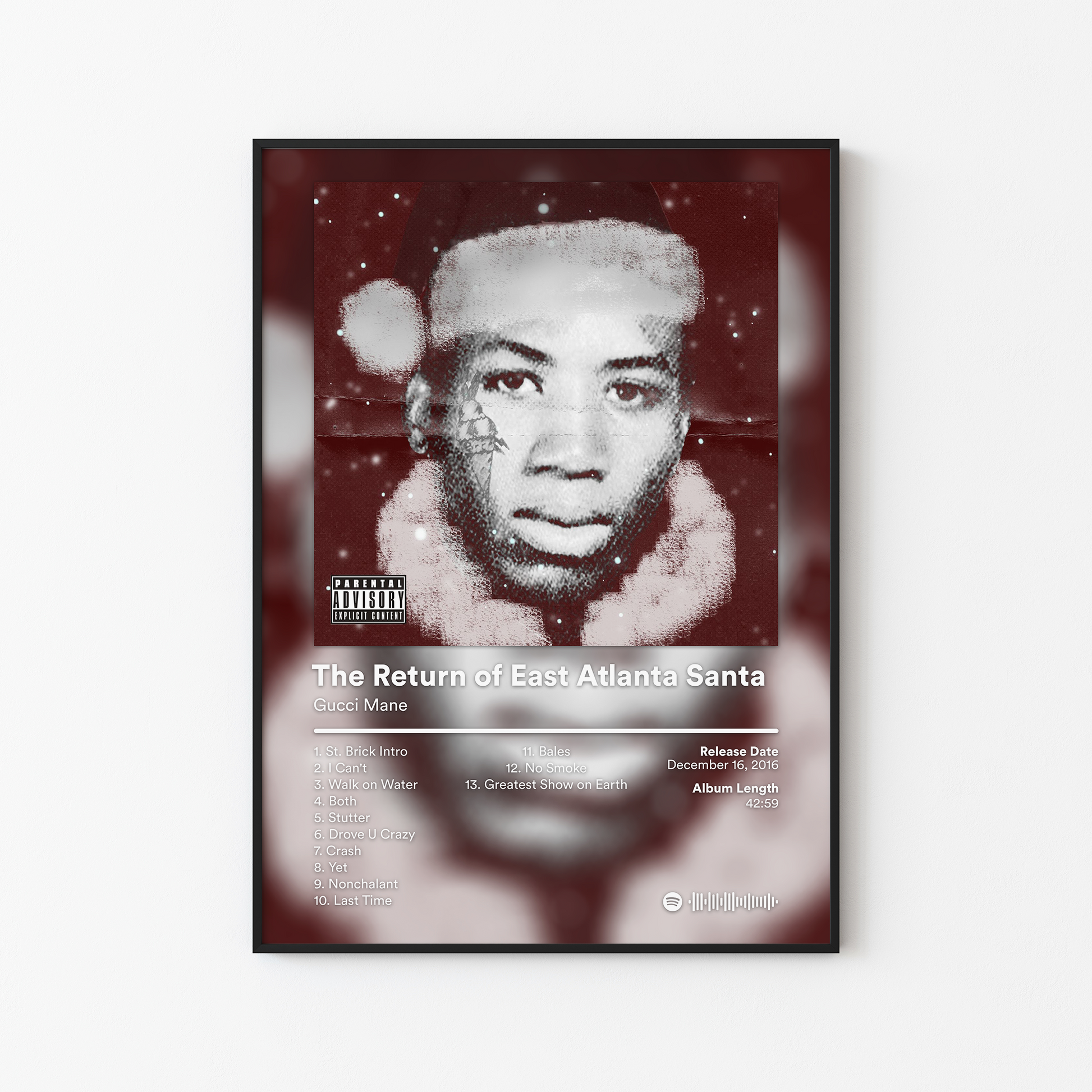 Gucci Mane The Return of East Atlanta Santa Album Poster