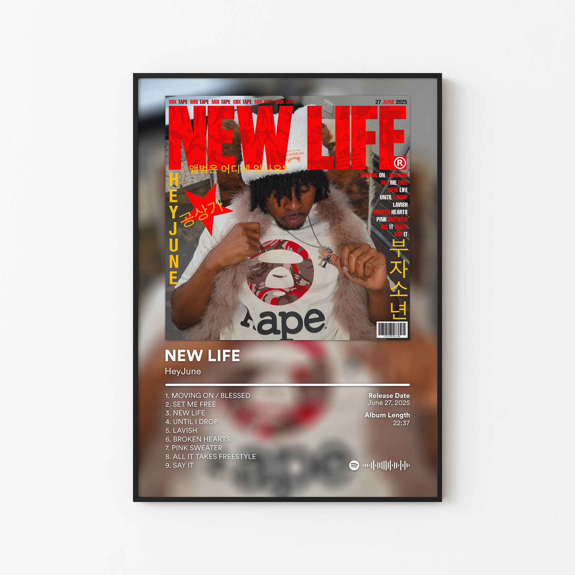 HeyJune NEW LIFE Album Poster