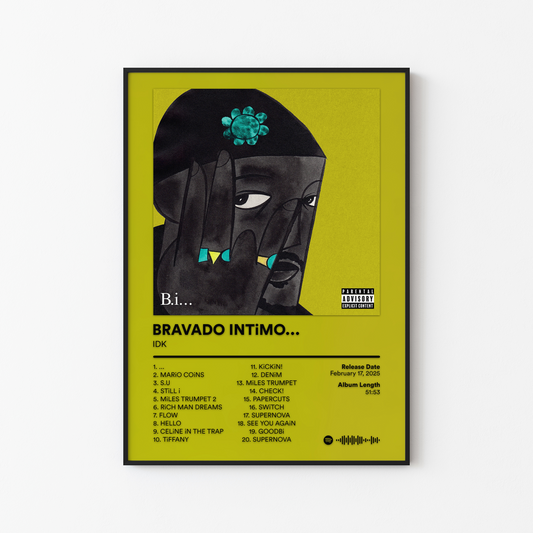IDK BRAVADO INTiMO Album Poster