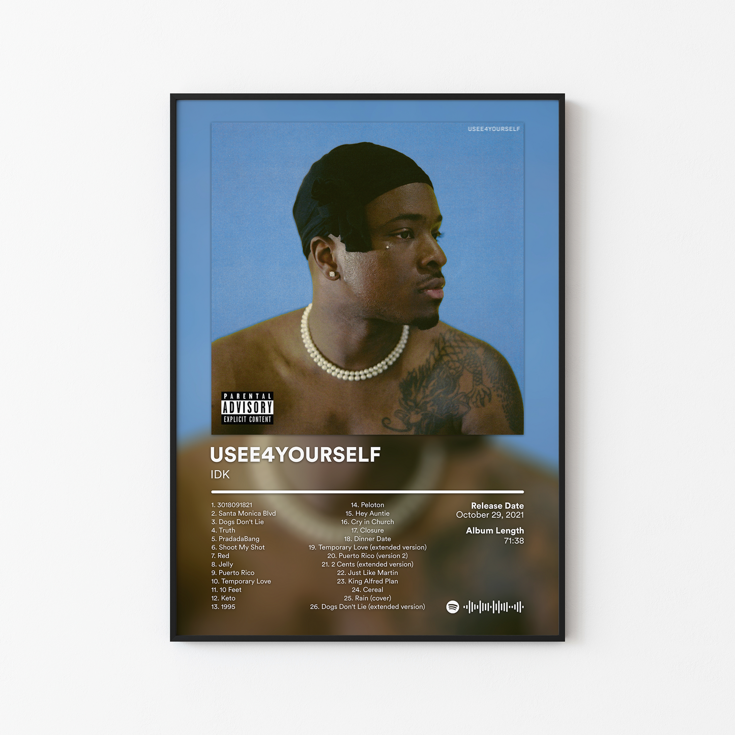IDK USEE4YOURSELF Album Poster