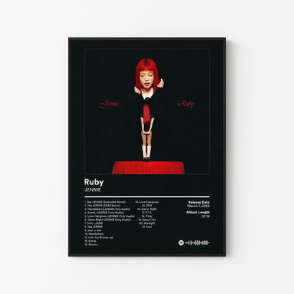 JENNIE Ruby The Complete Collection Album Poster