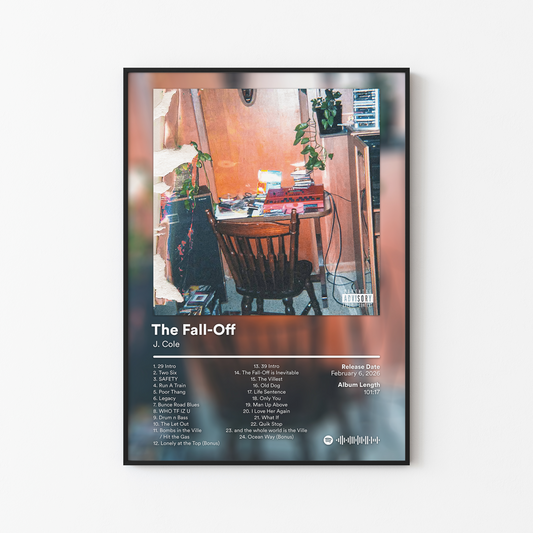 J. Cole The Fall Off Album Poster