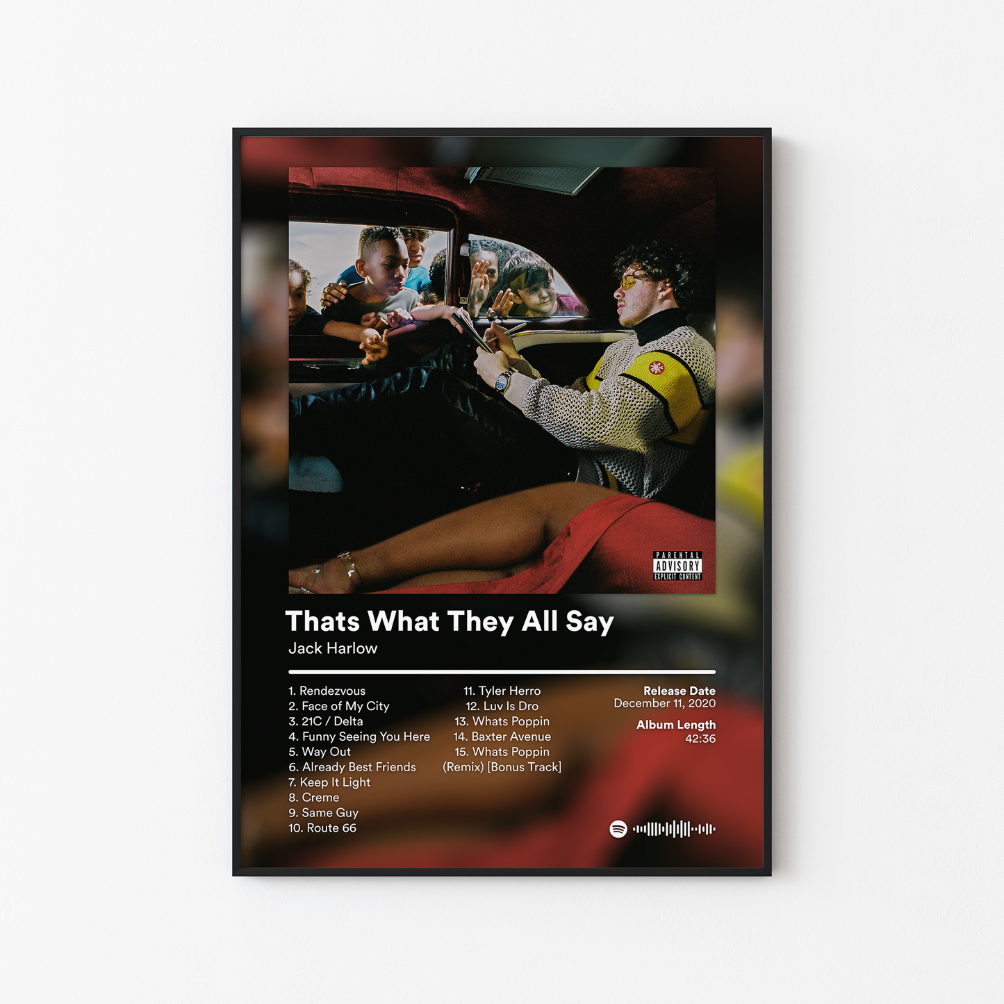 Jack Harlow Thats What They All Say Album Poster