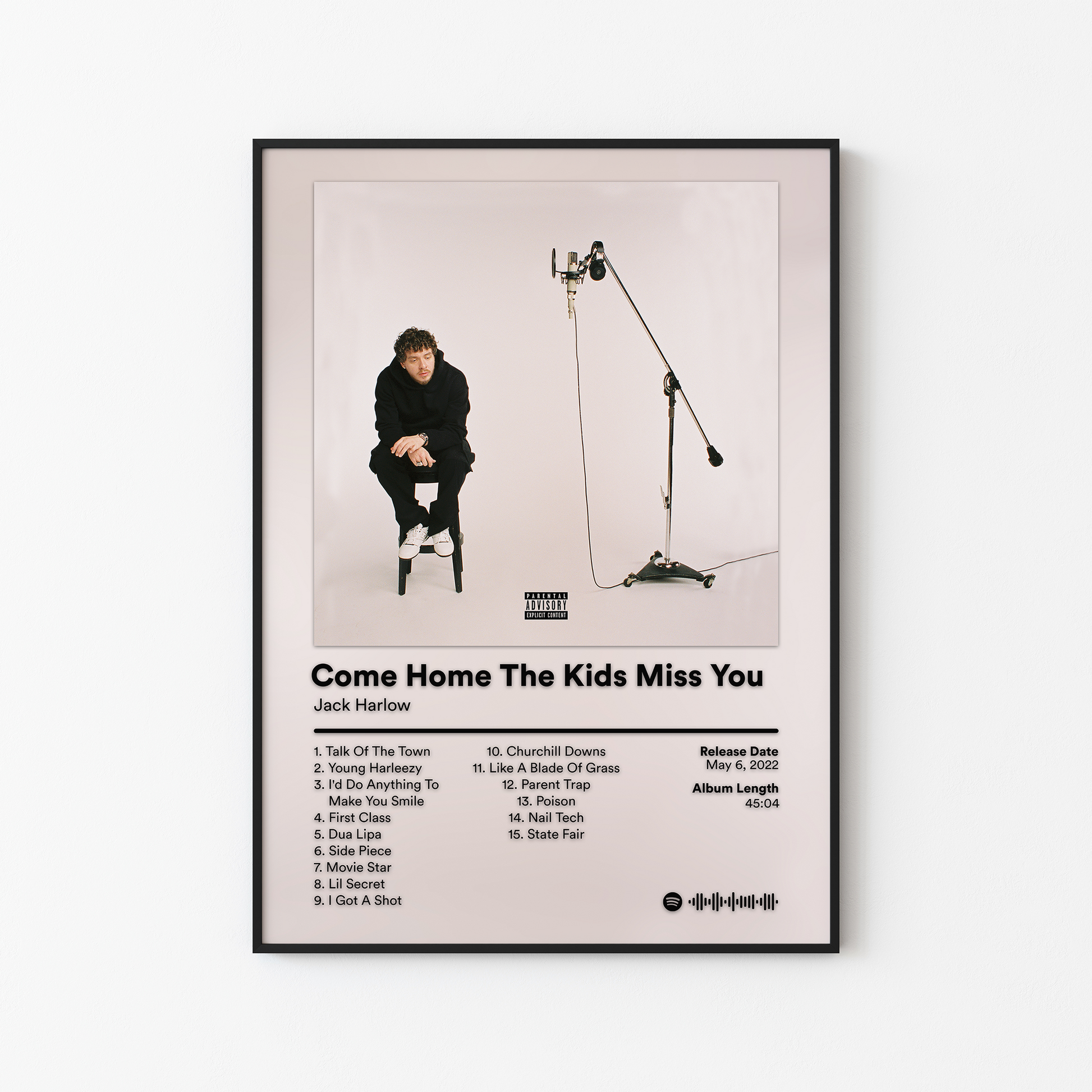 Jack Harlow Come Home The Kids Miss You Album Poster