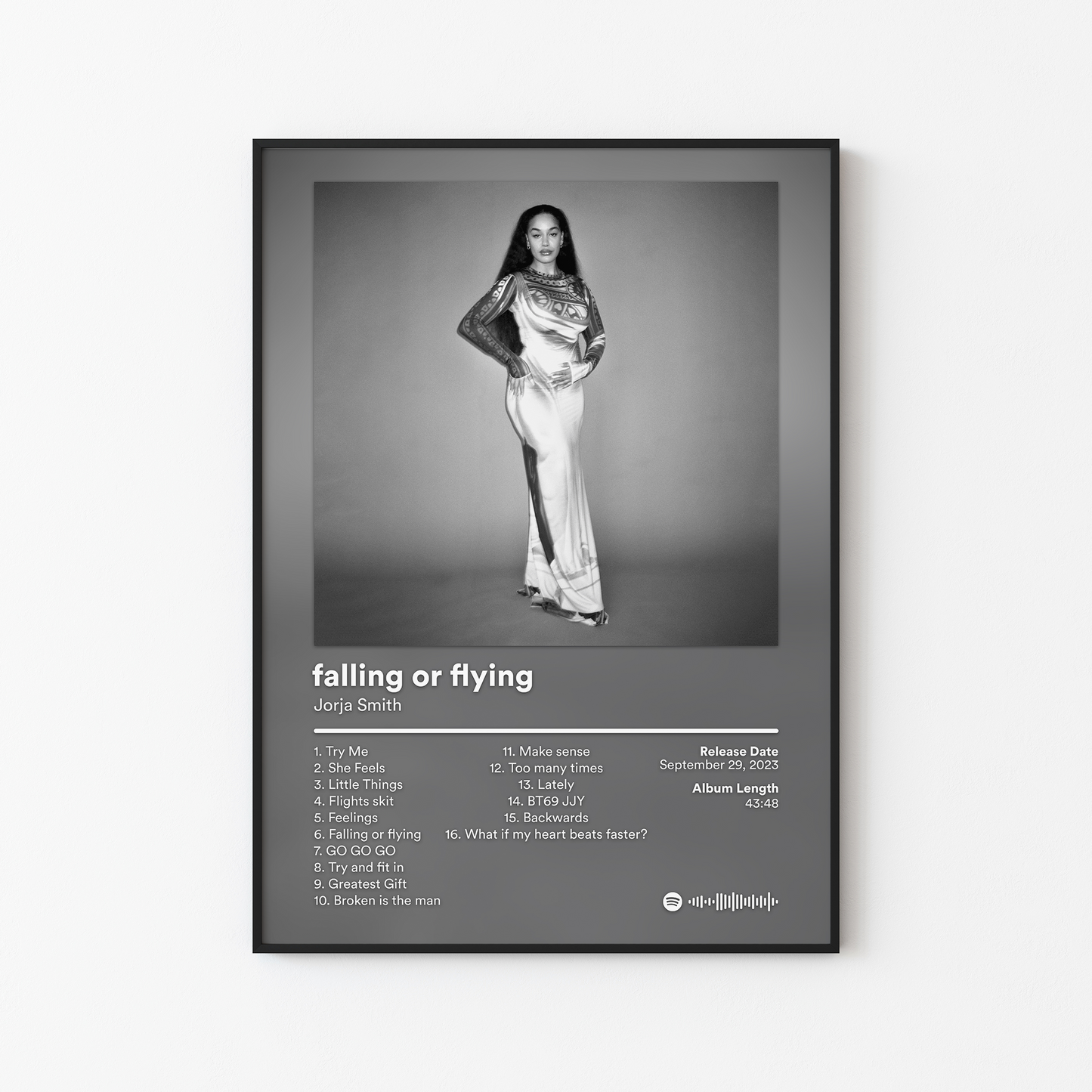 Jorja Smith falling or flying Album Poster