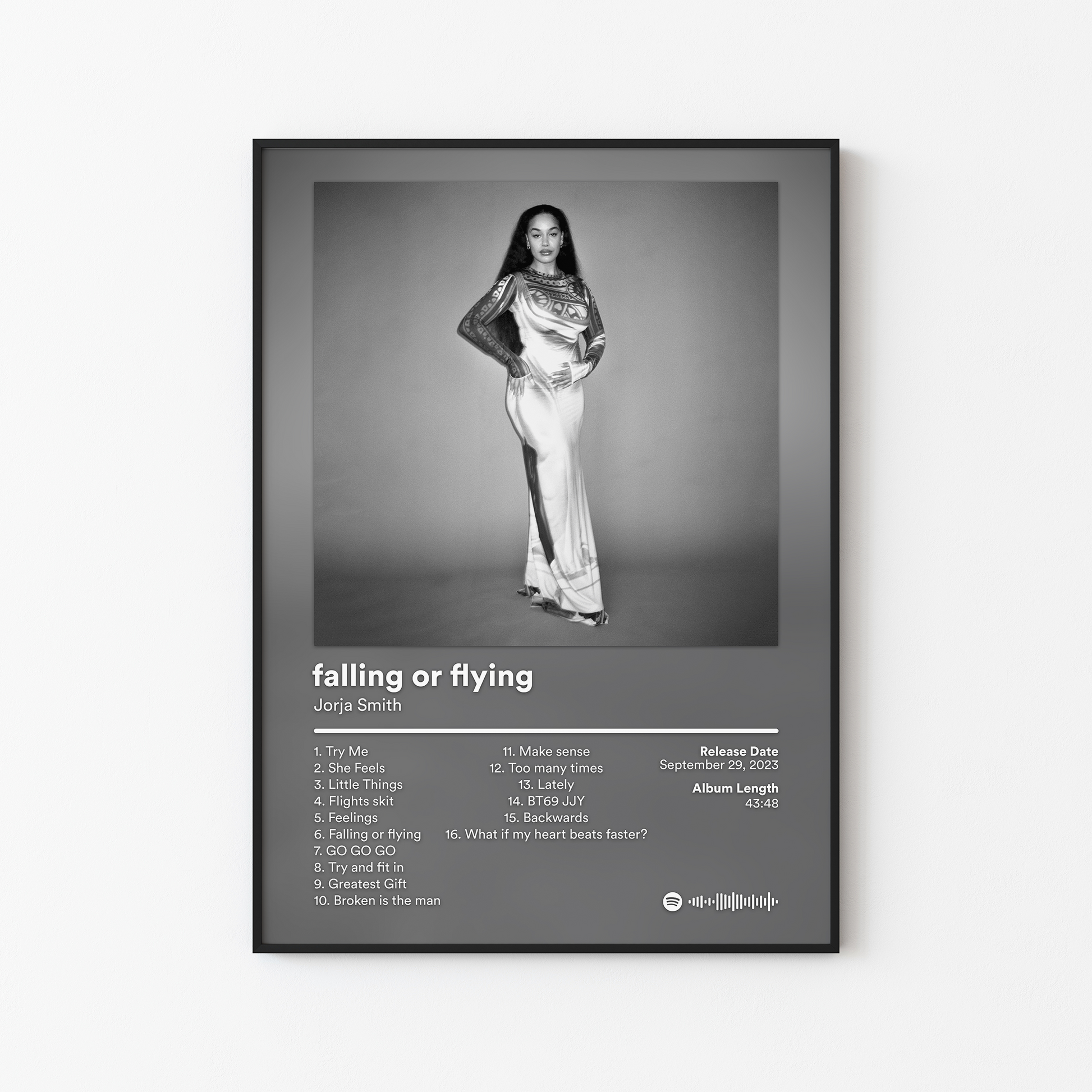 Jorja Smith falling or flying Album Poster