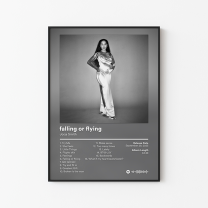 Jorja Smith falling or flying Album Poster