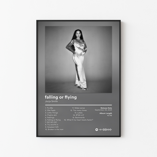 Jorja Smith falling or flying Album Poster