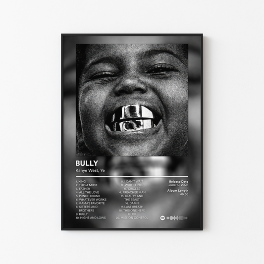 Kanye West BULLY Deluxe Album Poster
