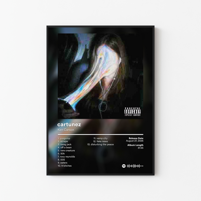 Ken Carson cartunez Album Poster