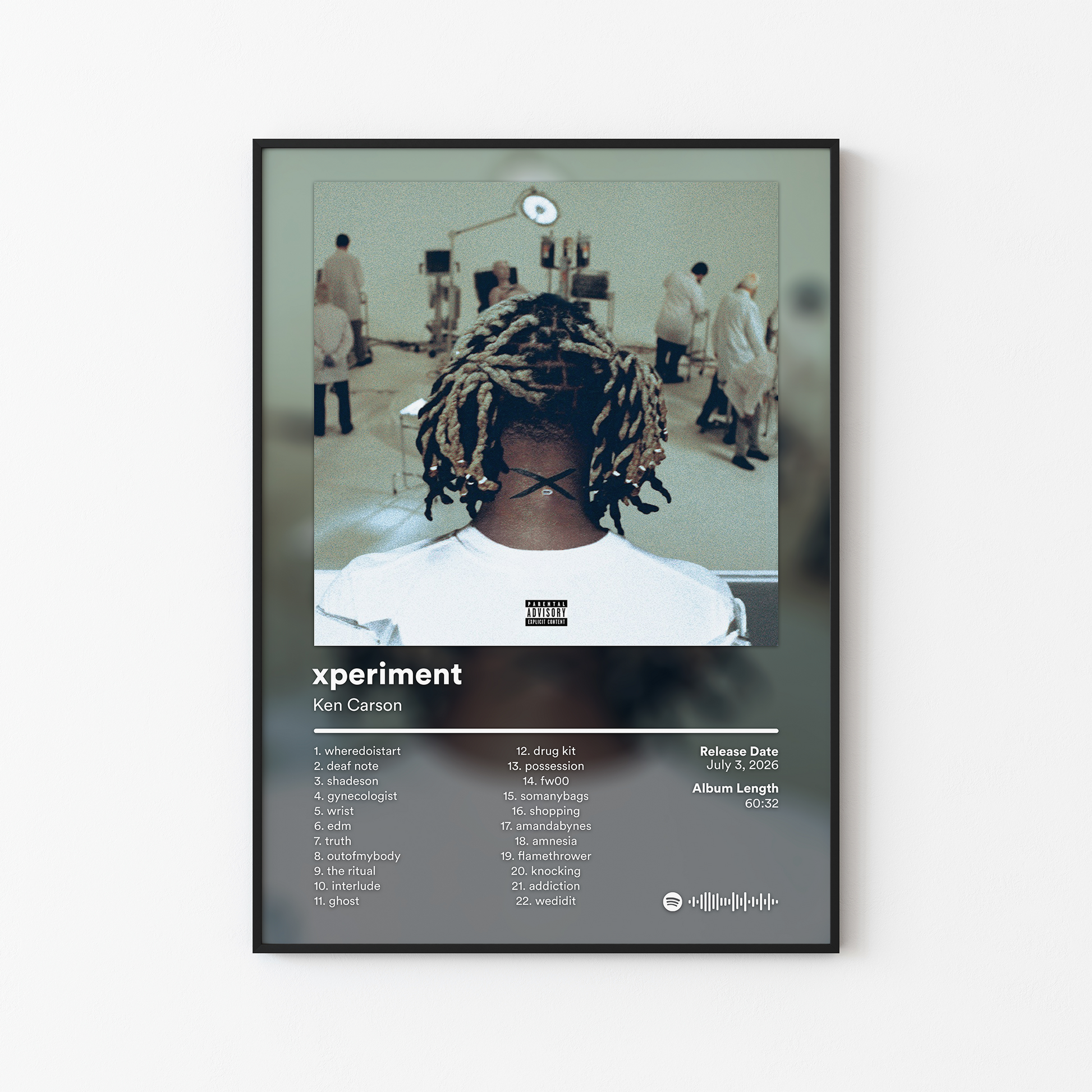 Ken Carson xperiment Album Poster