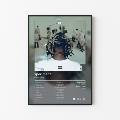 Ken Carson xperiment Album Poster