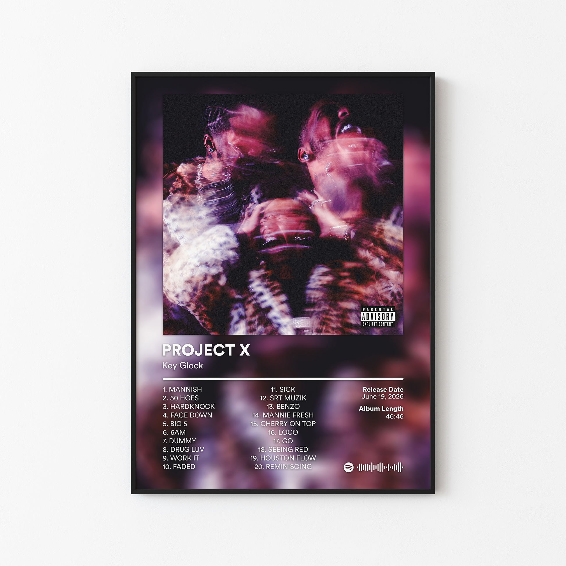 Key Glock PROJECT X Album Posters