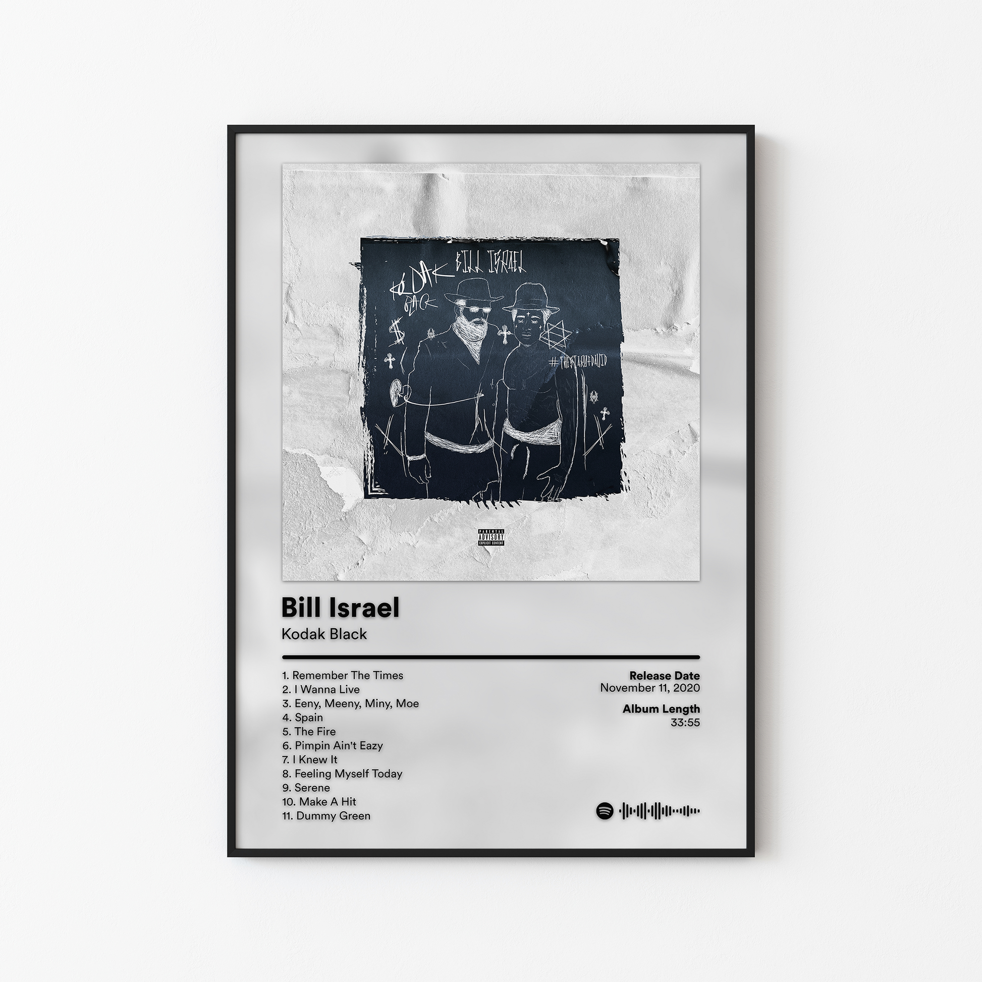 Kodak Black Bill Israel Album Poster