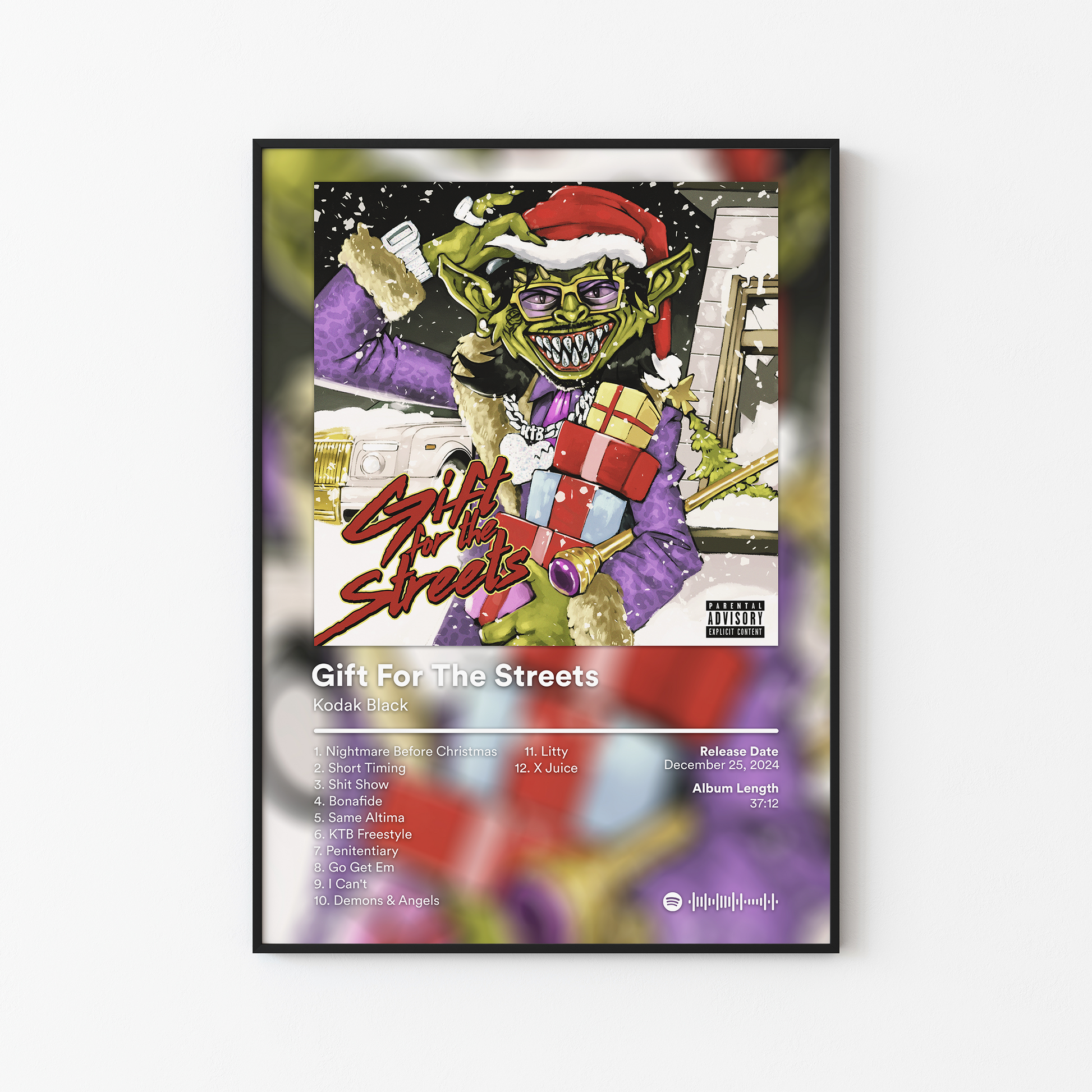 Kodak Black Gift For The Streets Album Poster