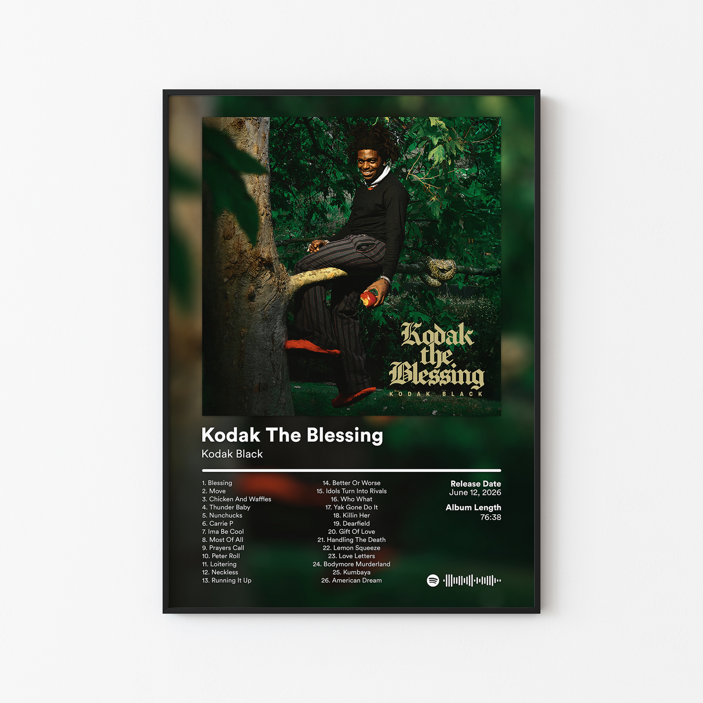 Kodak Black Kodak The Blessing Album Posters