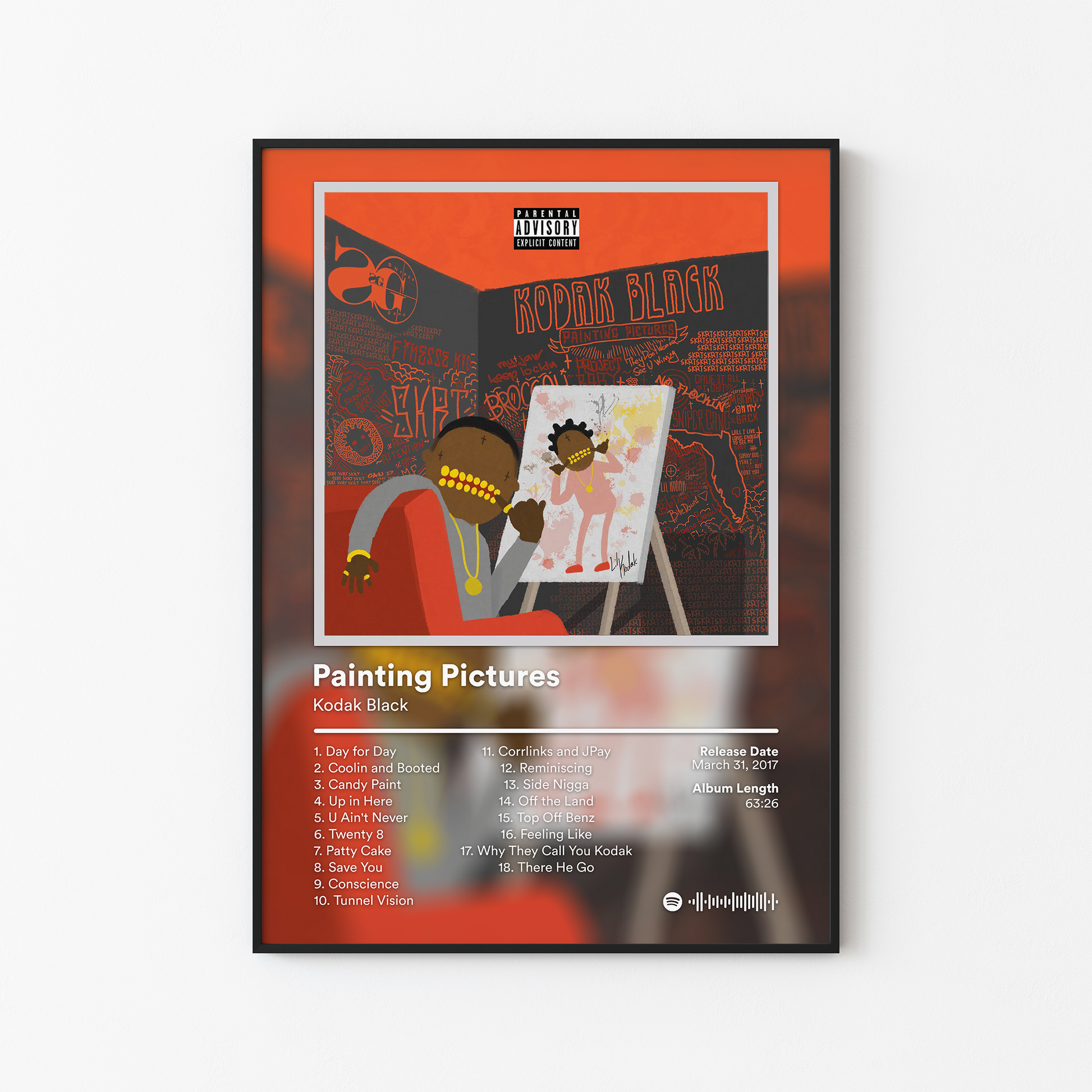 Kodak Black Painting Pictures Album Poster