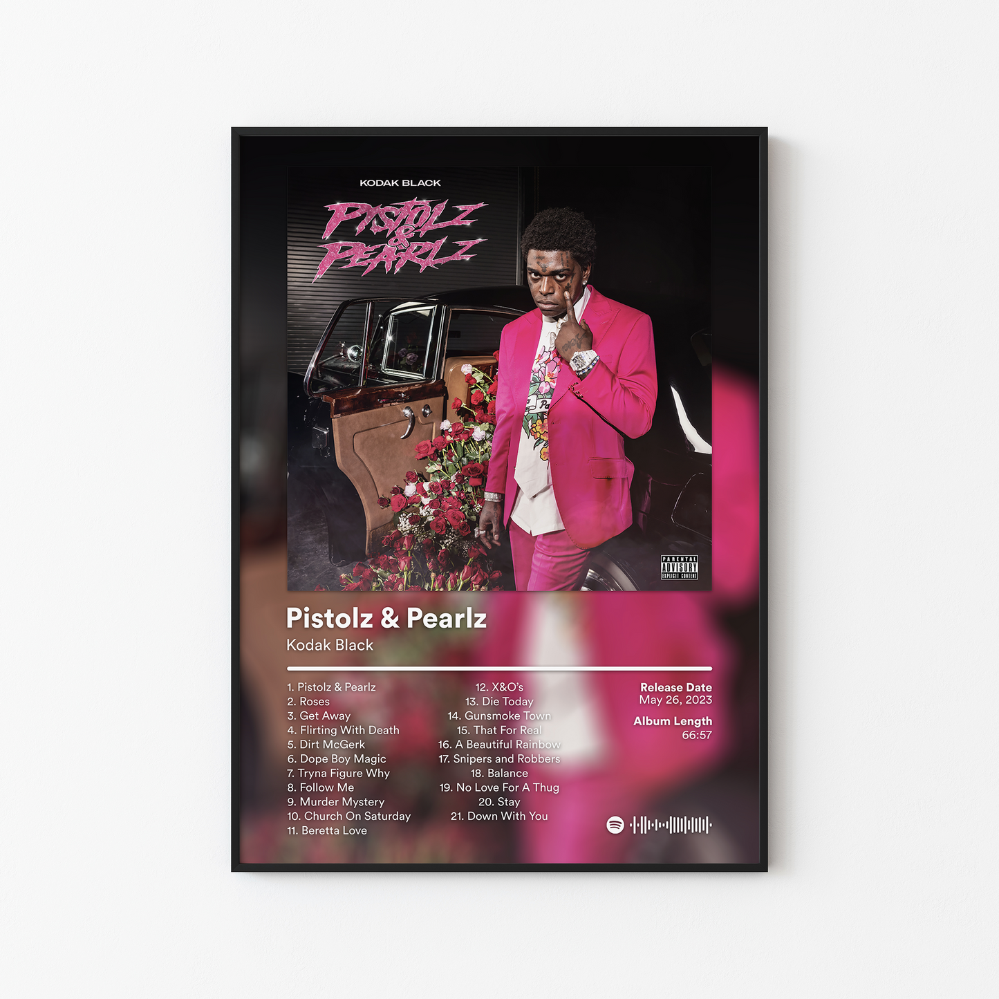 Kodak Black Pistolz and Pearlz Album Poster