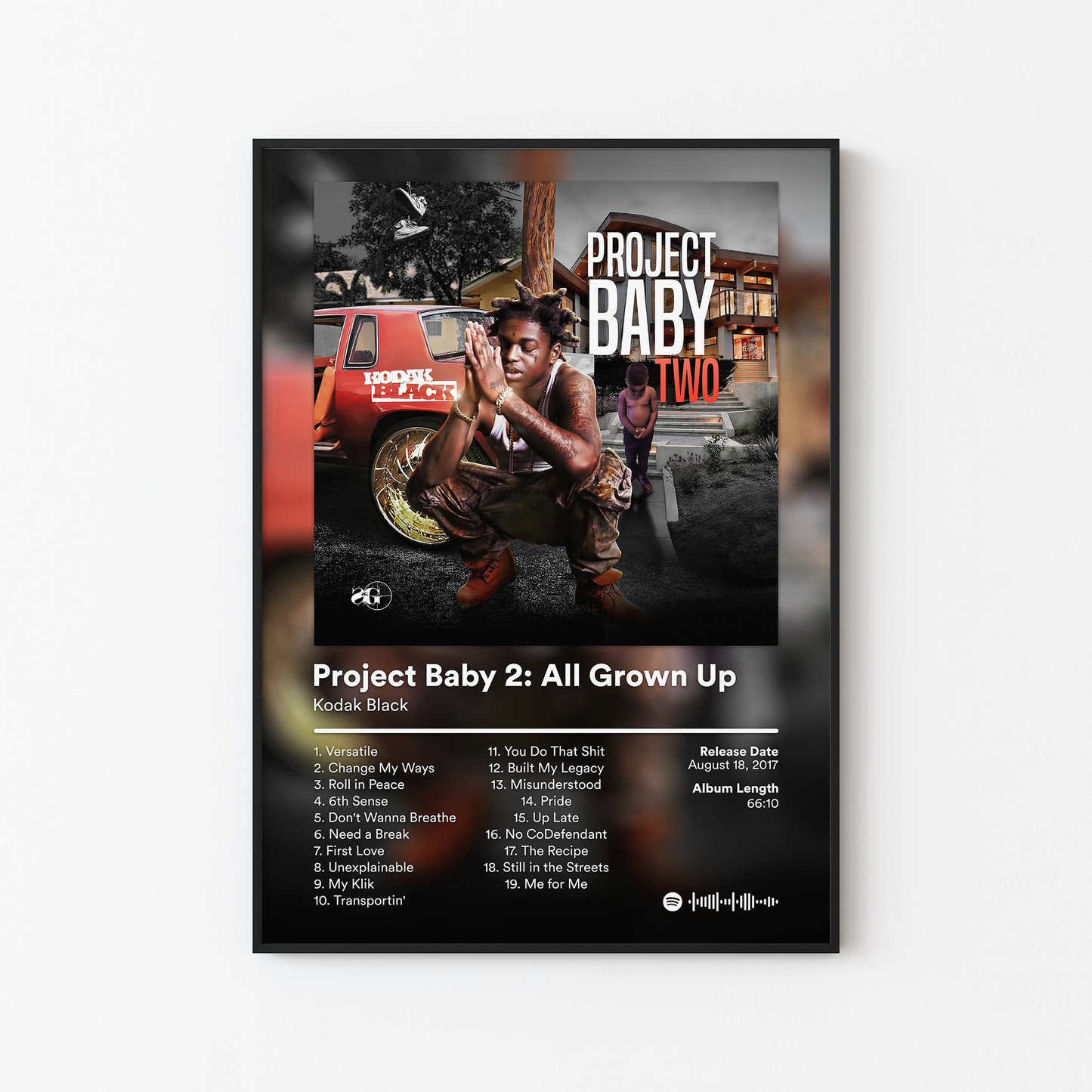 Kodak Black Project Baby 2 All Grown Up Album Poster