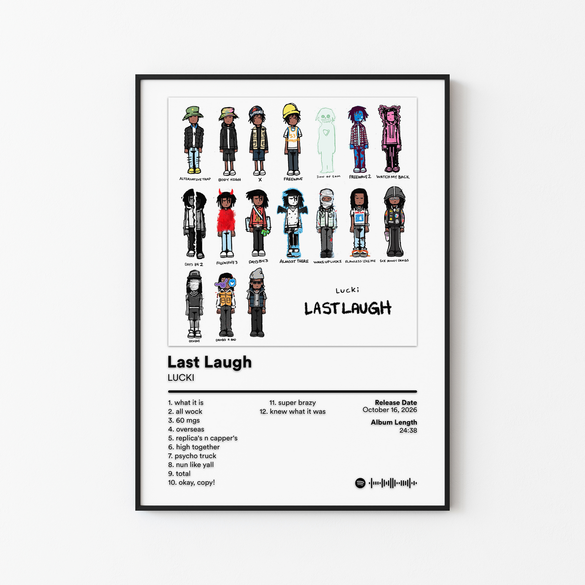 LUCKI Last Laugh [archive tape] Album Poster