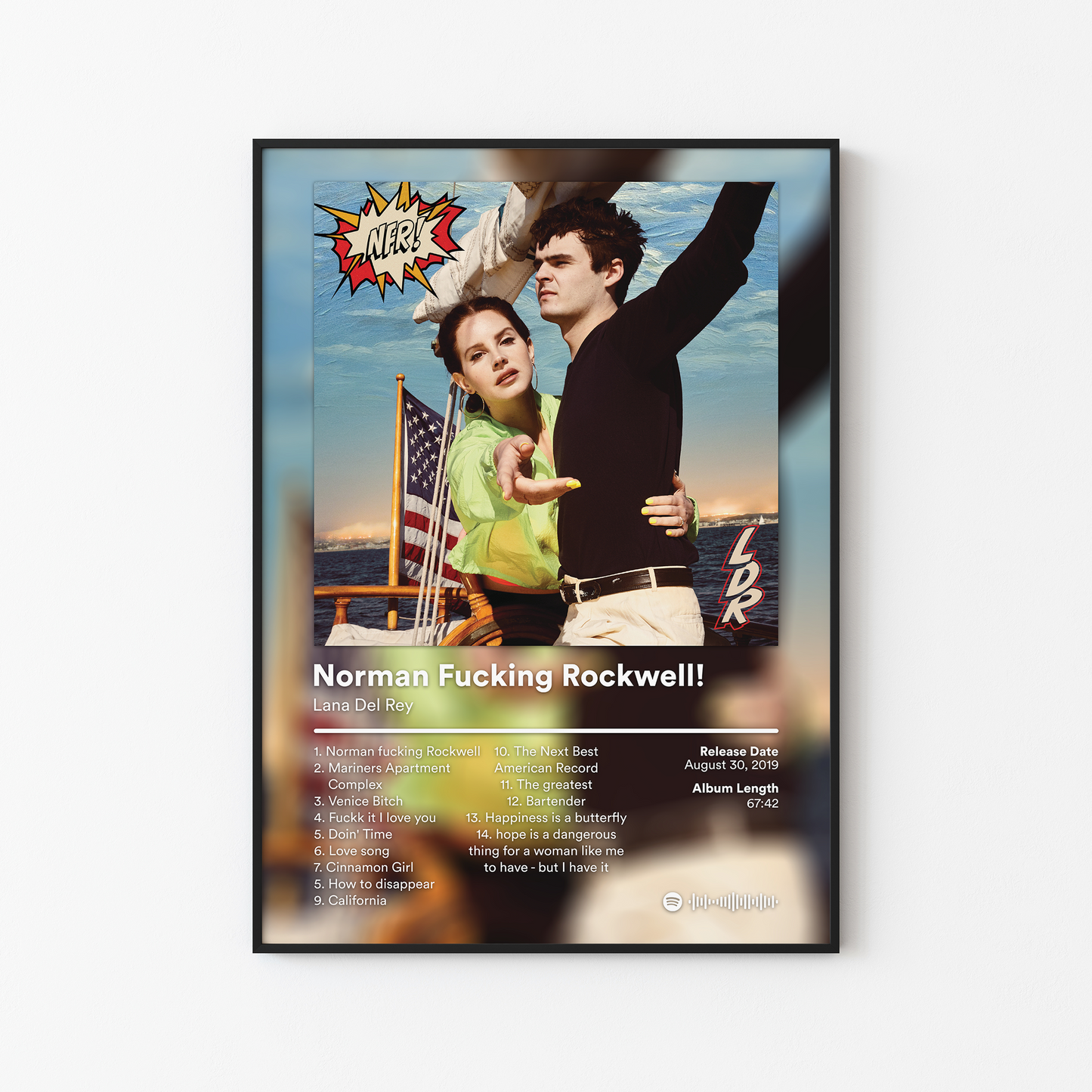 Lana Del Rey Norman Fucking Rockwell! Album Poster
