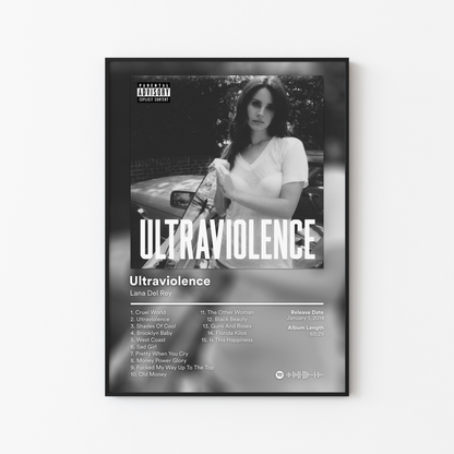 Lana Del Rey Ultraviolence Album Poster