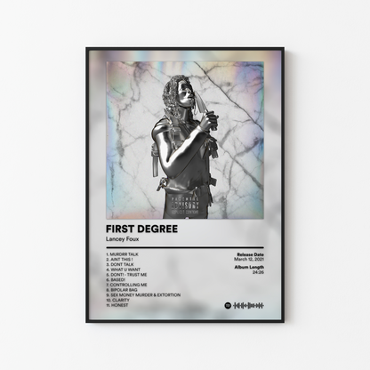 Lancey Foux FIRST DEGREE Album Poster