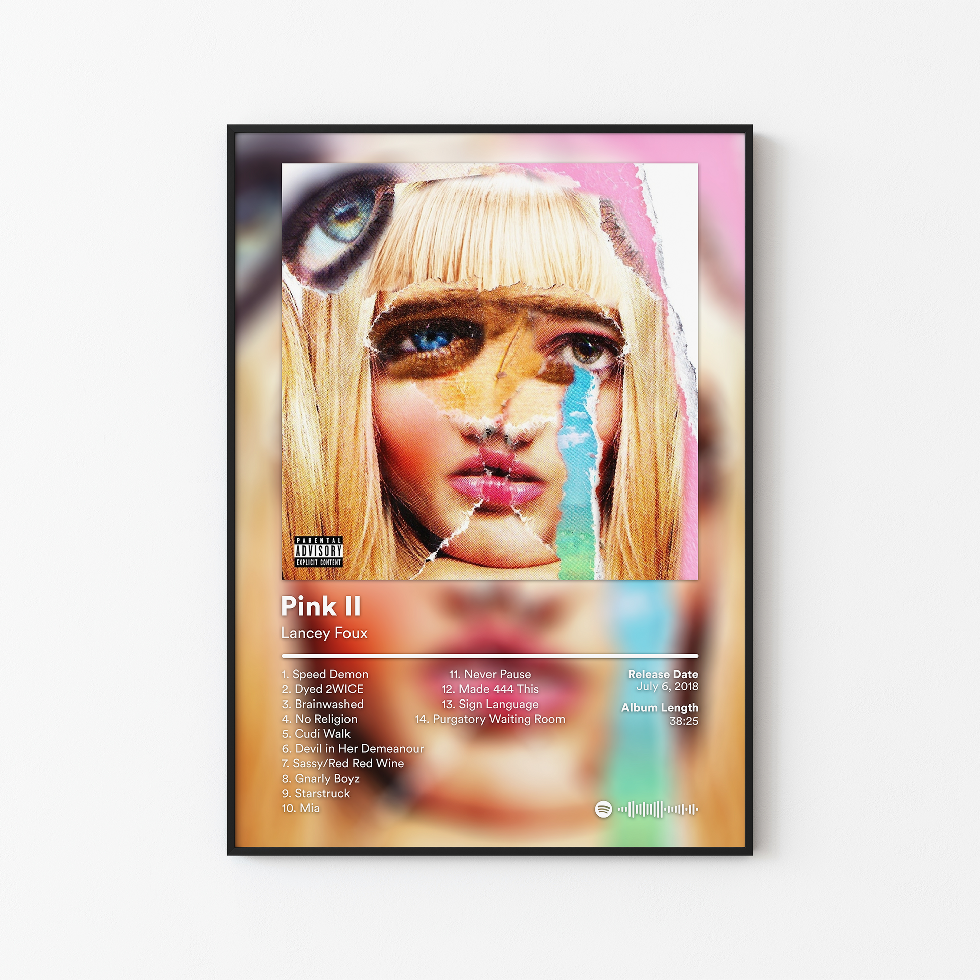 Lancey Foux Pink II Album Poster
