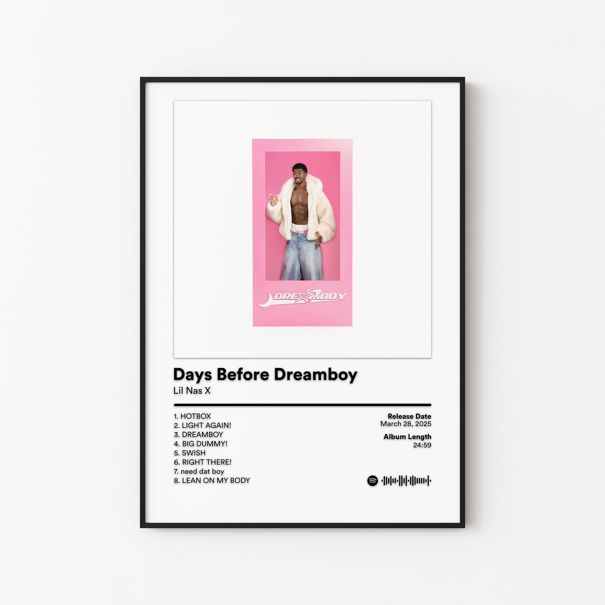 Lil Nas X Days Before Dreamboy Album Poster