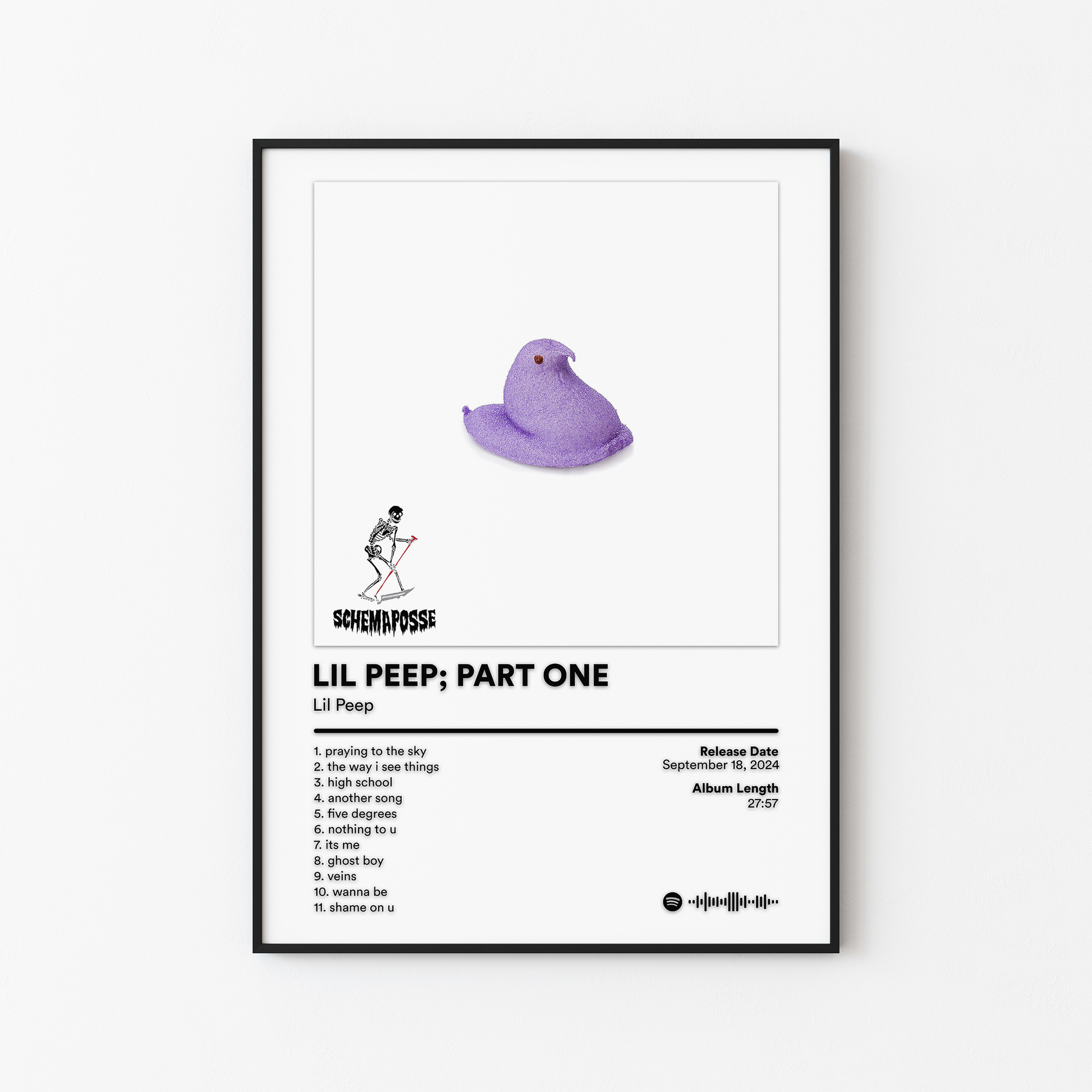 Lil Peep PART ONE Album Poster