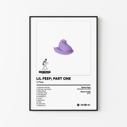 Lil Peep PART ONE Album Poster