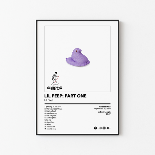 Lil Peep PART ONE Album Poster
