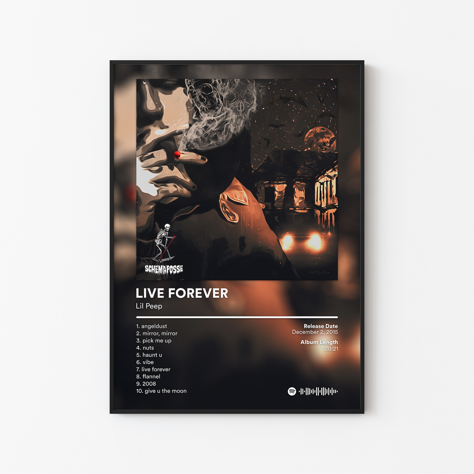 Lil Peep LIVE FOREVER Album Poster