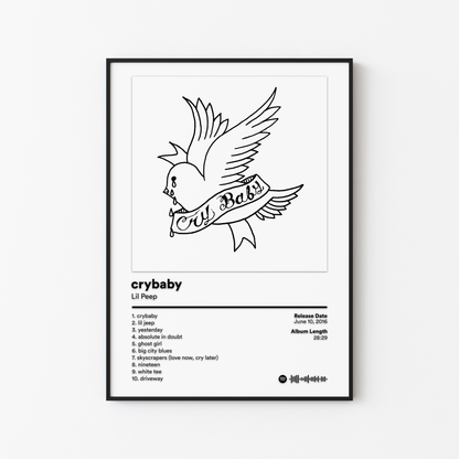 Lil Peep crybaby Album Poster