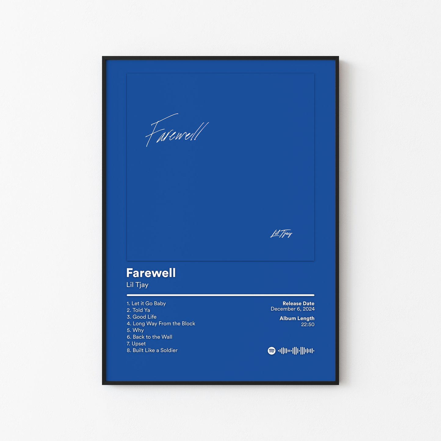 Lil Tjay Farewell Album Poster