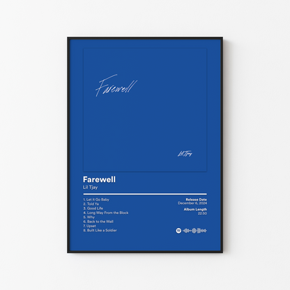 Lil Tjay Farewell Album Poster