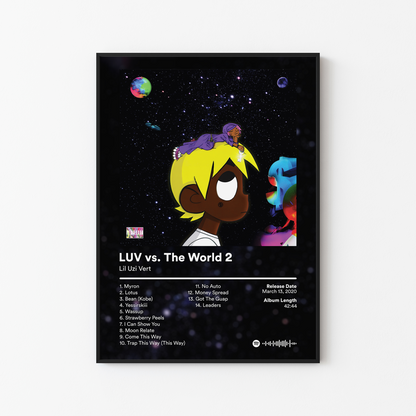 Lil Uzi Vert Eternal Atake Deluxe LUV vs The World 2 Album Poster