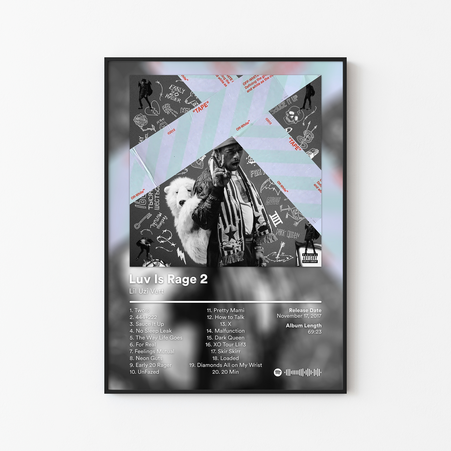 Lil Uzi Vert Luv Is Rage 2 Album Poster