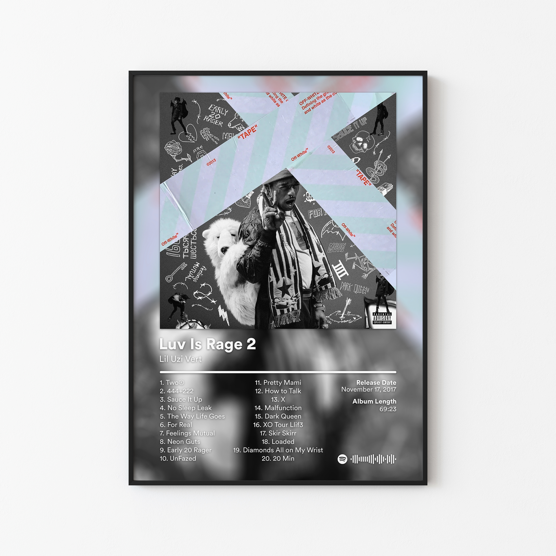 Lil Uzi Vert Luv Is Rage 2 Album Poster