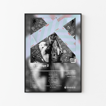 Lil Uzi Vert Luv Is Rage 2 Album Poster