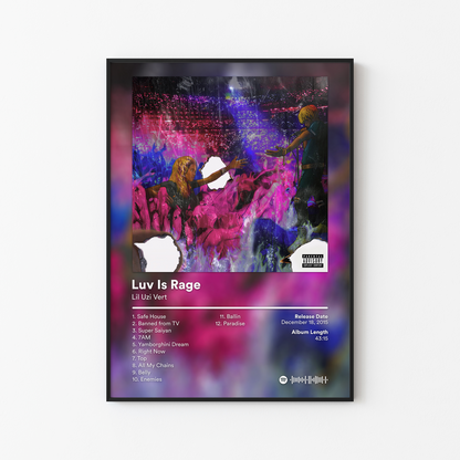 Lil Uzi Vert Luv Is Rage Album Poster