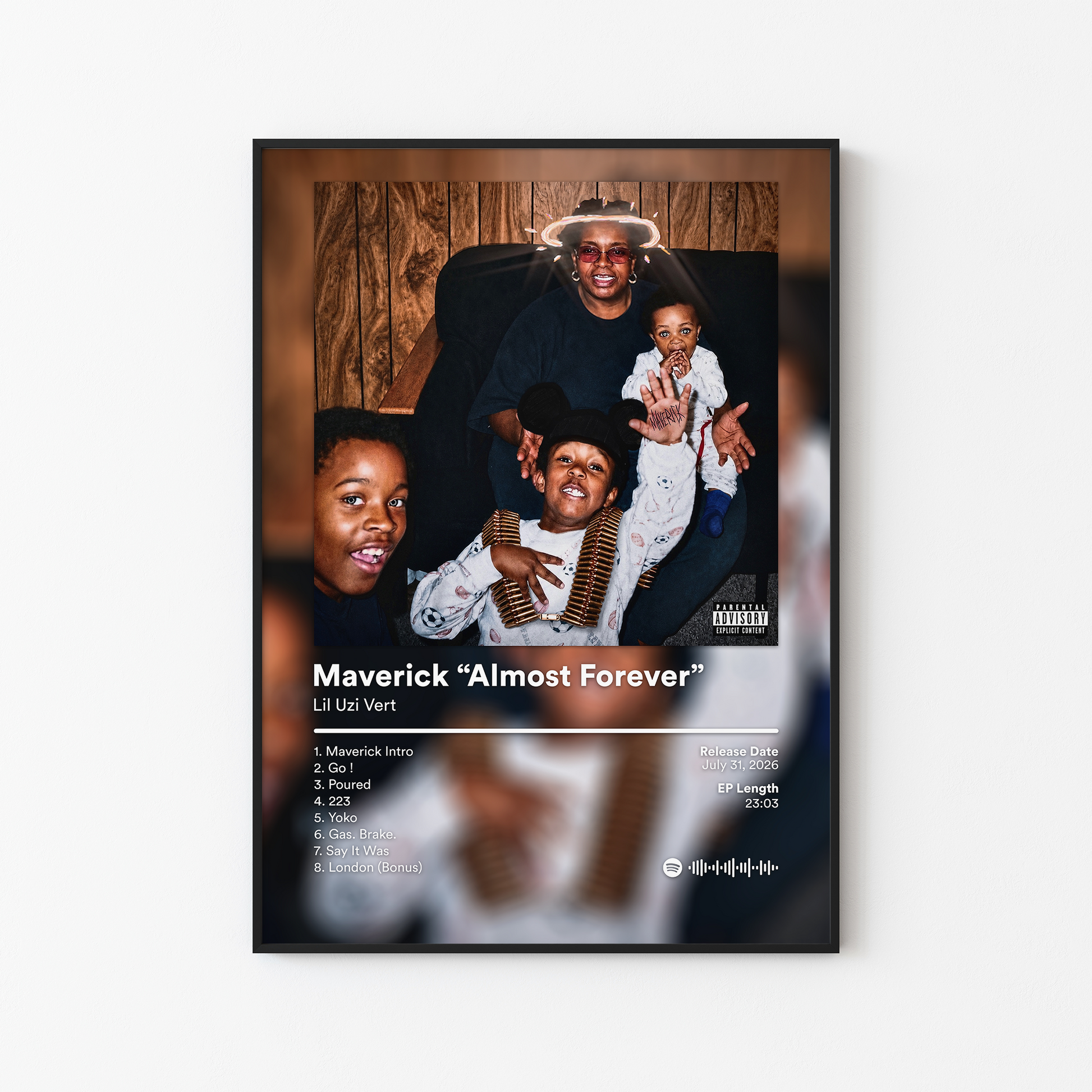 Lil Uzi Vert Maverick “Almost Forever” EP Album Poster