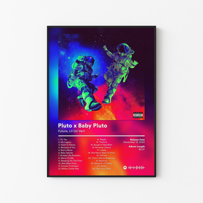 Lil Uzi Vert Pluto x Baby Pluto Album Poster