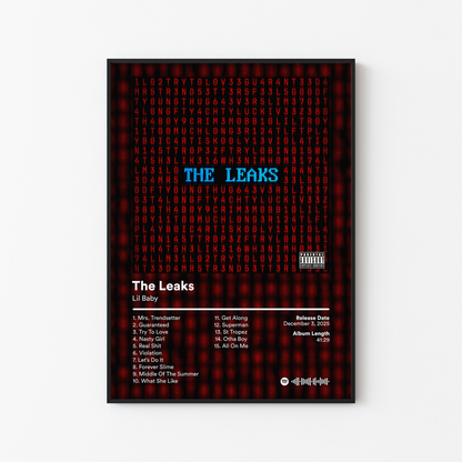 Lil Baby The Leaks Album Poster
