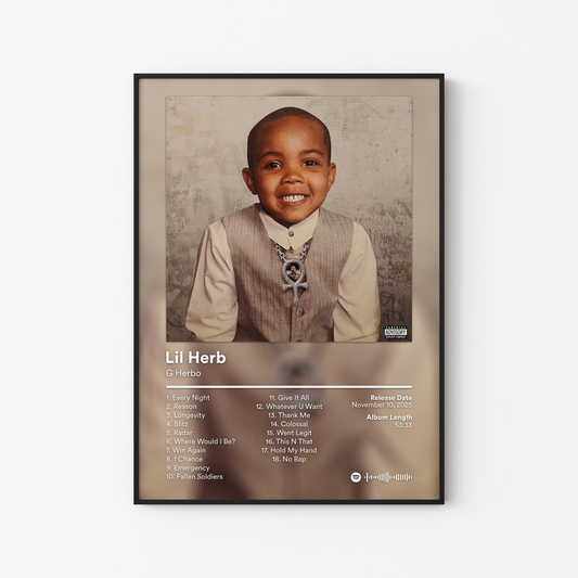 G Herbo Lil Herb Album Poster
